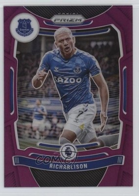 2021-22 Panini Prizm Premier League Purple Prizm 69/99 Richarlison #104 03xg