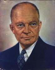 FIRST LADY MAMIE DOUD EISENHOWER - INSCRIBED PRINTED ART SIGNED IN INK