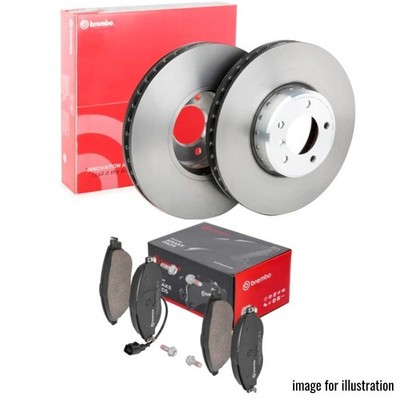 BREMBO FRONT BRAKE DISCS & BRAKE PADS FOR CITROEN DS4 1.6 HDI 2009-2015