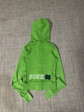 Victoria s Secret PINK VTG Y2K Green Zip Up Hoodie Size Xs Women's