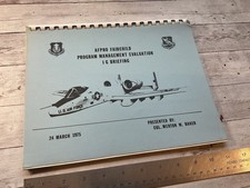 ORIG 1975 FAIRCHILD AVIATION AFPRO MANAGEMENT...