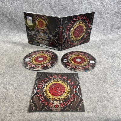   SIGNED   WHITESNAKE FLESH & BLOOD 2 CD AUTOGRAPHED VERY RARE DAVID COVERDALE