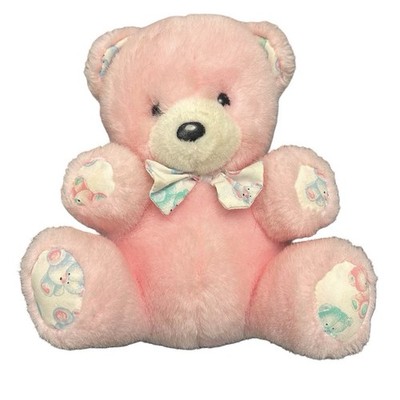 Vintage Carter's Prestige Pink Plush Teddy Bear Stuffed Animal 8 