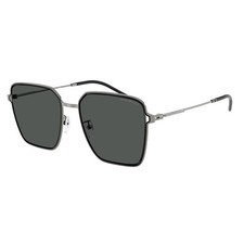 Emporio Armani EA 2159D 301487 Shiny Gunmetal/Black Metal Sunglasses Grey Lens