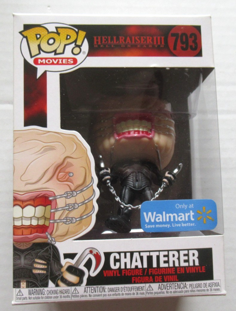 Funko Pop Movies 793 Walmart Exclusive Hellraiser Chatterer Figure Free Case Nib