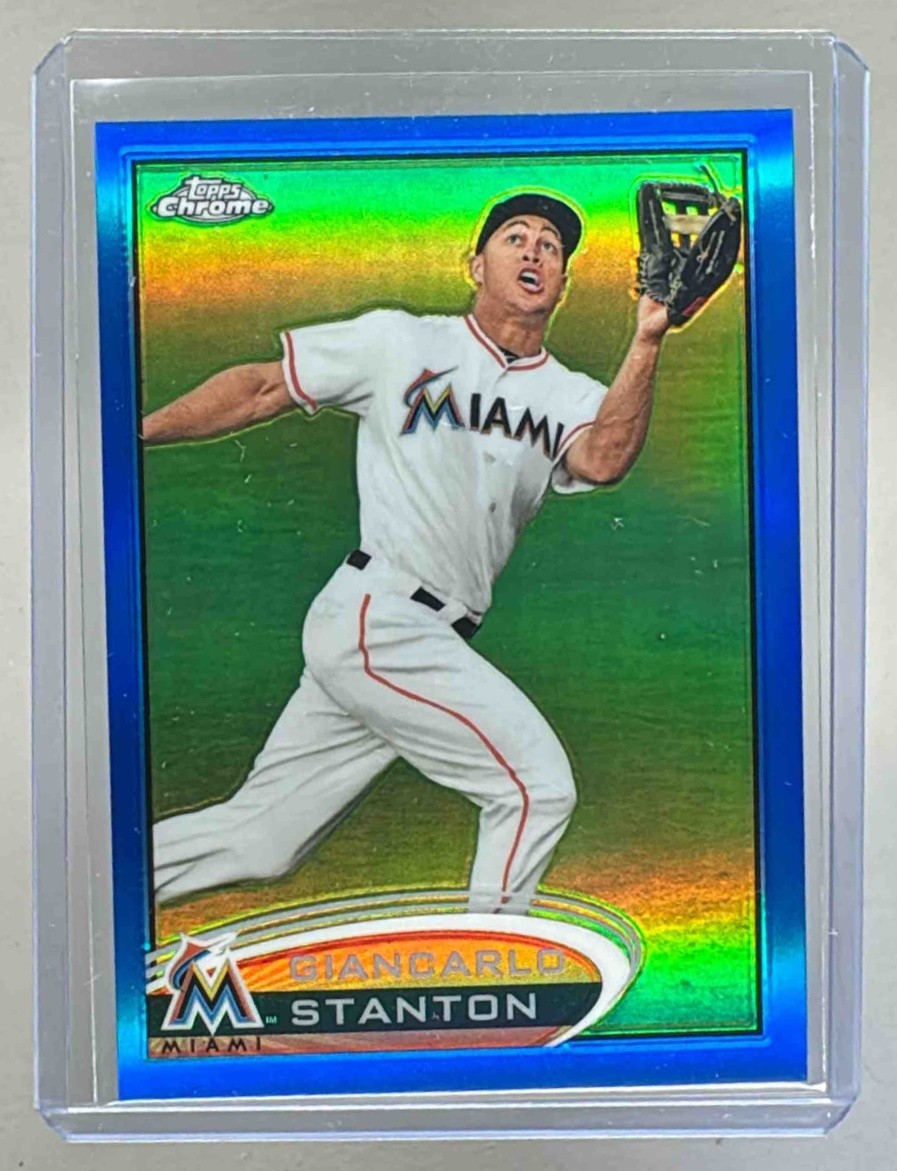 Giancarlo Stanton 2012 Topps Chrome #32 Blue Refractor /199