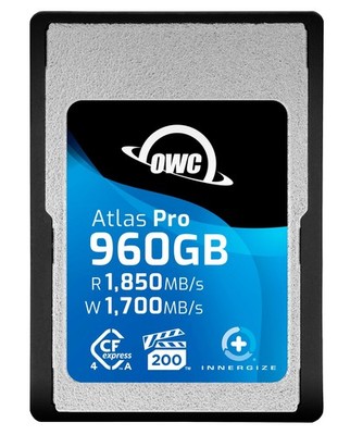 OWC Atlas Pro 960 GB CFexpress 4.0 Typ A Speicherkarte, CFX-A Adapter enthalten