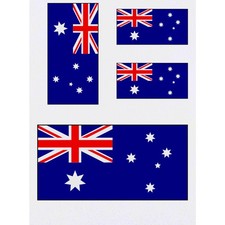 4 x 'Australian Flag' Temporary Tattoos / Transfers TO00014489 