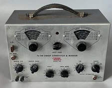 Power Tested Only — EICO Model 368 TV-FM Sweep Generator & Marker  — See Desc.