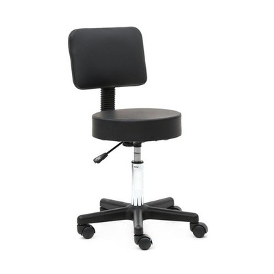 Rolling Chair Hydraulic Height Adjustable 360 Degrees Salon Stool w/Backrest