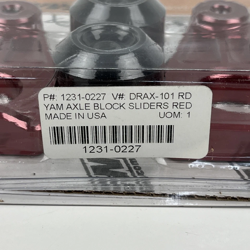Controles deslizantes de bloco de eixo acionado para Yamaha YZF-R1/FZ1 - Vermelho DRAX-101-RD - Imagem 2 de 4