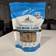 Salmon Snax Smoked Crispy Salmon Skin Premium Dog Treats, 12 Ounce