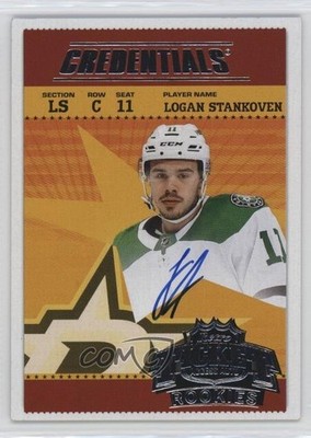 2024-25 Credentials Retro Ticket Access Rookies SP Logan Stankoven Auto 0fo5