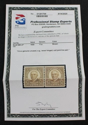CKStamps: US Stamps Collection Scott#686 Mint NH OG PSE Cert