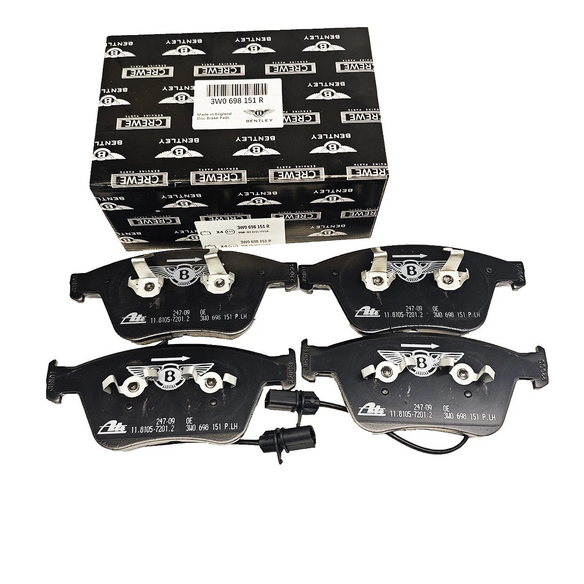 NEW Front & Rear Brake Pads Fit for Bentley Continental Gt, Gtc, & Flying Spur