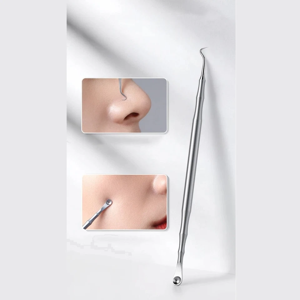 Zit Remover Sharp Blackhead Pimple Acne Skin Care Needle Hook Pick Pointed Metal - Image 4 of 4