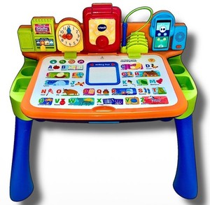 VTech Pre-K 5-in-1 Interactive Learning Desk For Toddlers:Projector+Music Player