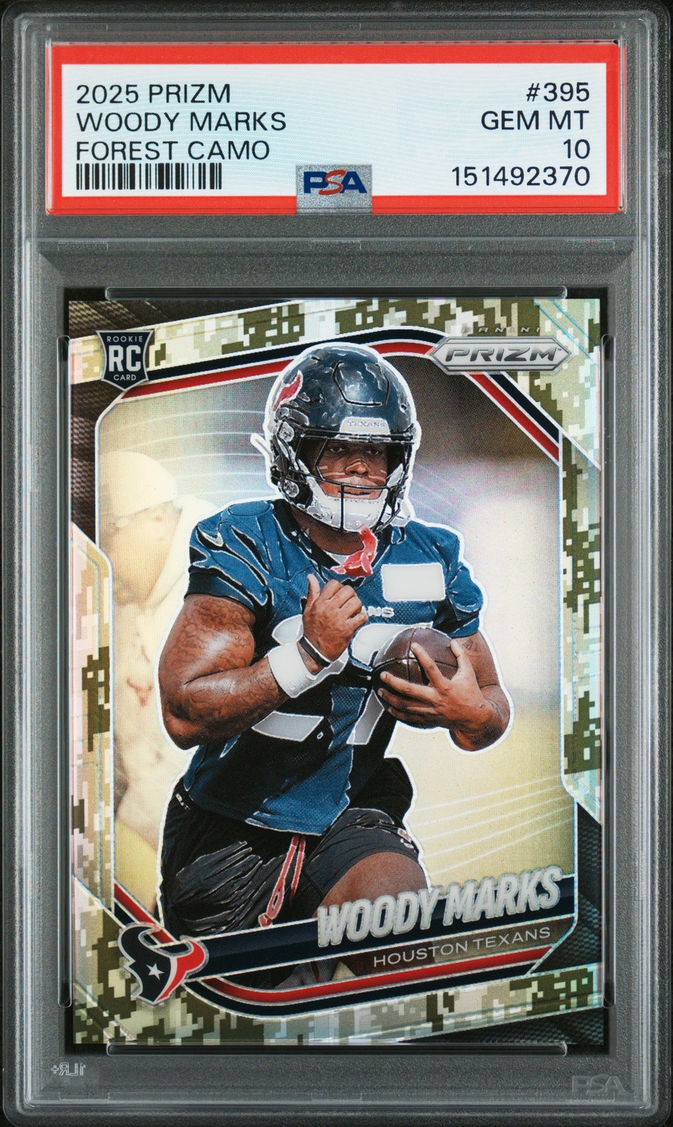 Woody Marks Panini Prizm #395 Forest Camo