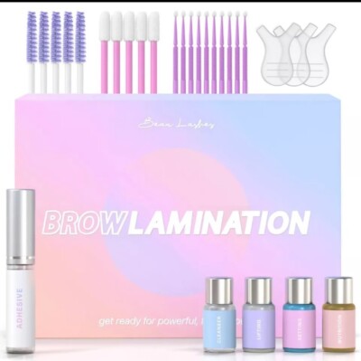 New In Box ~ Sealed ~ Luxury Brow Lamination Kit by Beau Lashes 10 Treatments