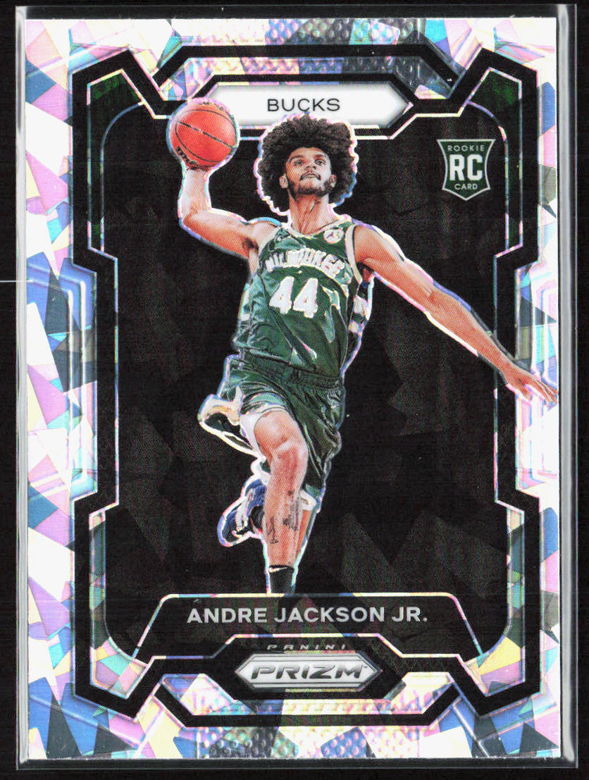 2023-24 Panini Prizm Andre Jackson Jr. Ice Rookie Card RC #131 Milwaukee Bucks