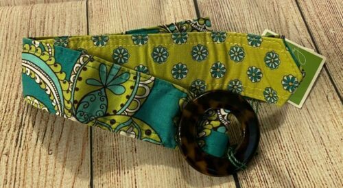 NWOT Vera Bradley Floral Orchid Fabric Belt Pink Blue Green Black NWOT Vera Bradley Floral Orchid Fabric Belt Pink Blue Green  main image 2