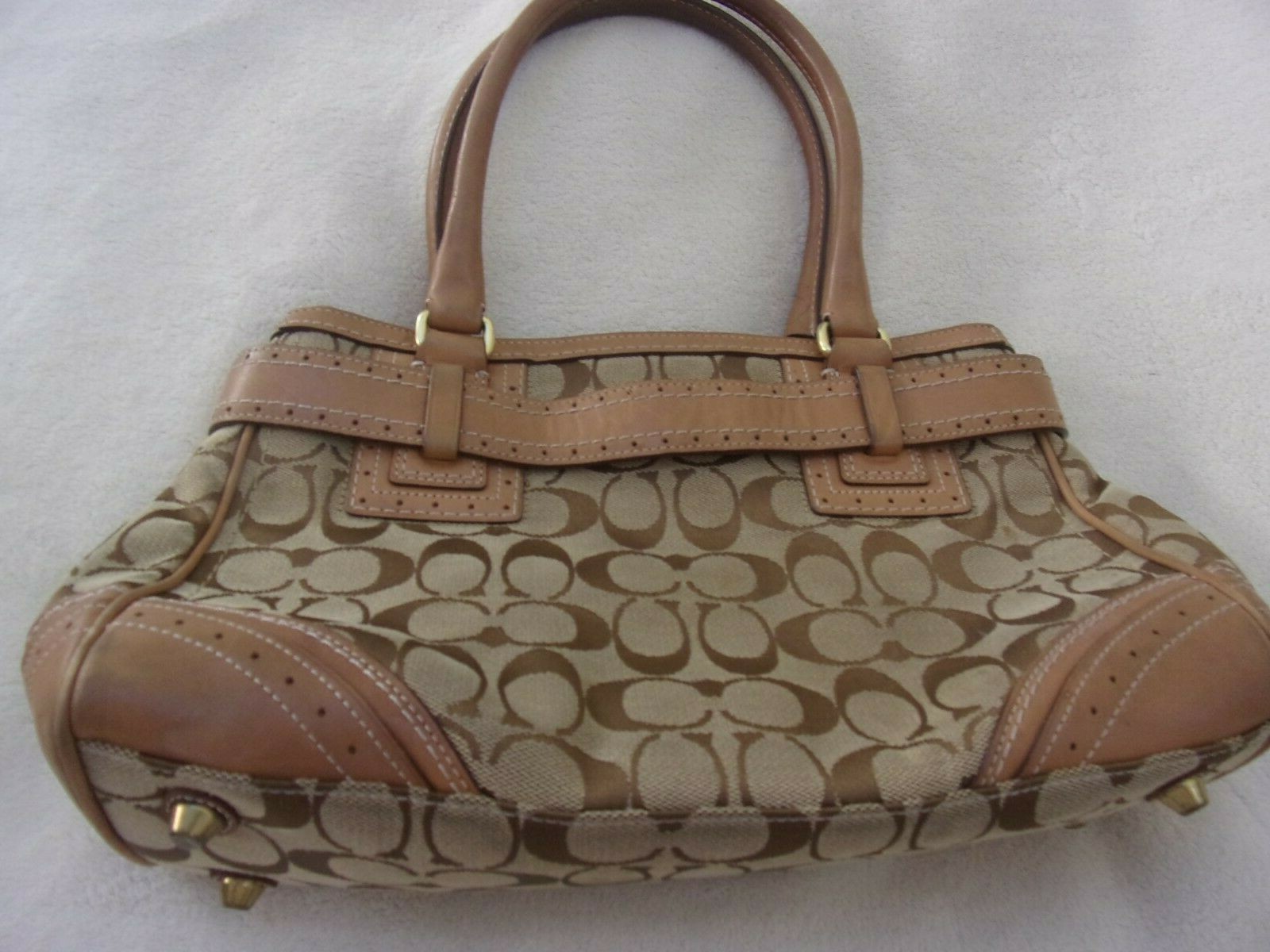 Coach Hamptons Carry All Signature Classic Tote & Wa… Gem