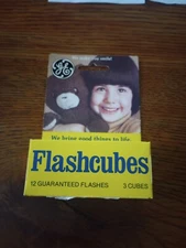 Vintage GE Flash Cubes, 3 cubes, 12 flashes for Standard Cube Cameras