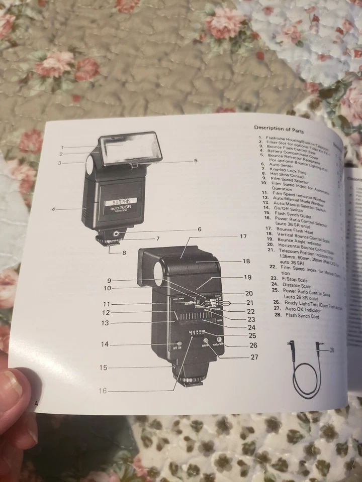 Sunpak Auto 26SR Sunpak auto260 Owner's Manual  **Manual Only* - Image 2 of 2