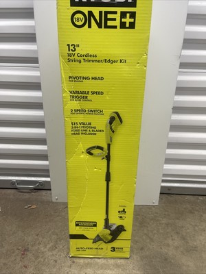 Ryobi One+ Ryobi 18v Line Trimmer Kit ONE+ 18-Volt Cordless Grass