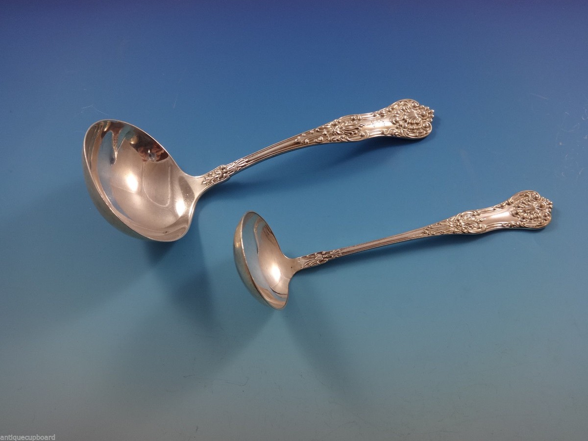 Queens by Birks Sterling Silver Flatware Set Dinner Service 63