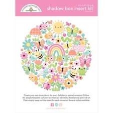 Doodlebug ~ SHADOW BOX INSERT KIT ~ Butterfly Kisses
