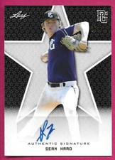 2020 Leaf Perfect Game National Baseball SEAN HARD Black Autograph 27/50