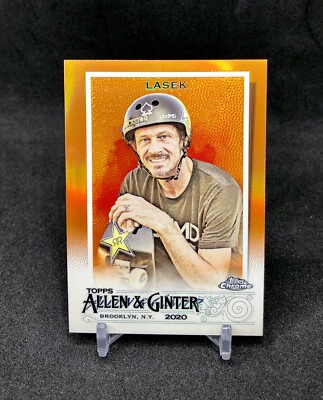 2020 Topps Allen Ginter Chrome Bucky Lasek /25 ORANGE REFACTOR SSP No. 231  