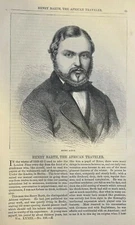 1866 African Explorer Henry Barth