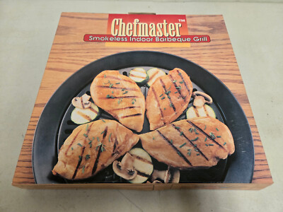 CHEFMASTER Smokeless Indoor Barbecue Grill - New Old Stock