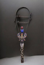 RARE Egyptian Sistrum ofSistrum of Scarab, Egyptian Beetle religious symbol BC
