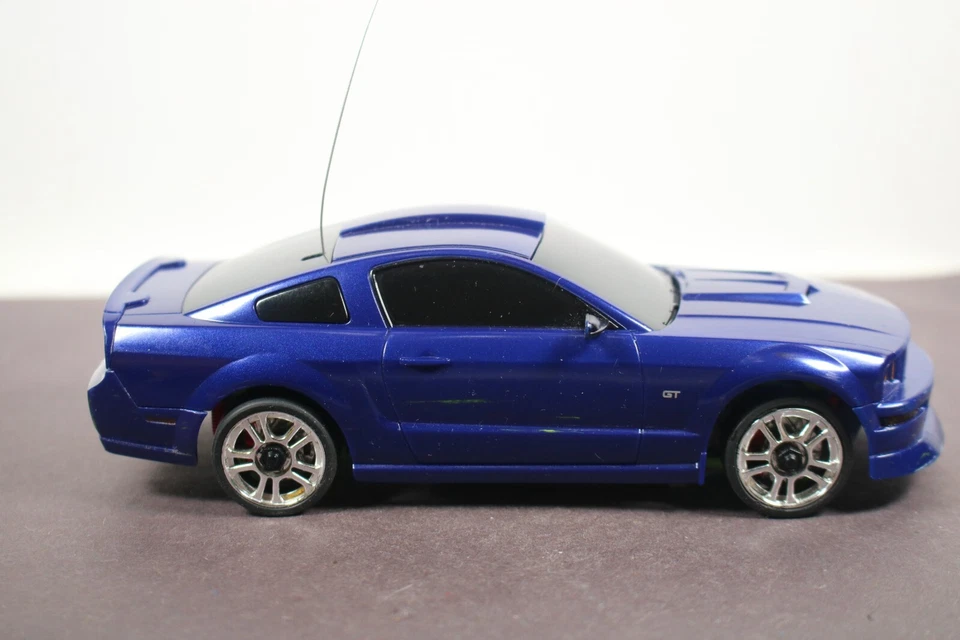 Xmods Street RC Car BLUE Ford Mustang AWD w/Case TESTED WORKS Radio Shack LQQK - Image 3 of 4