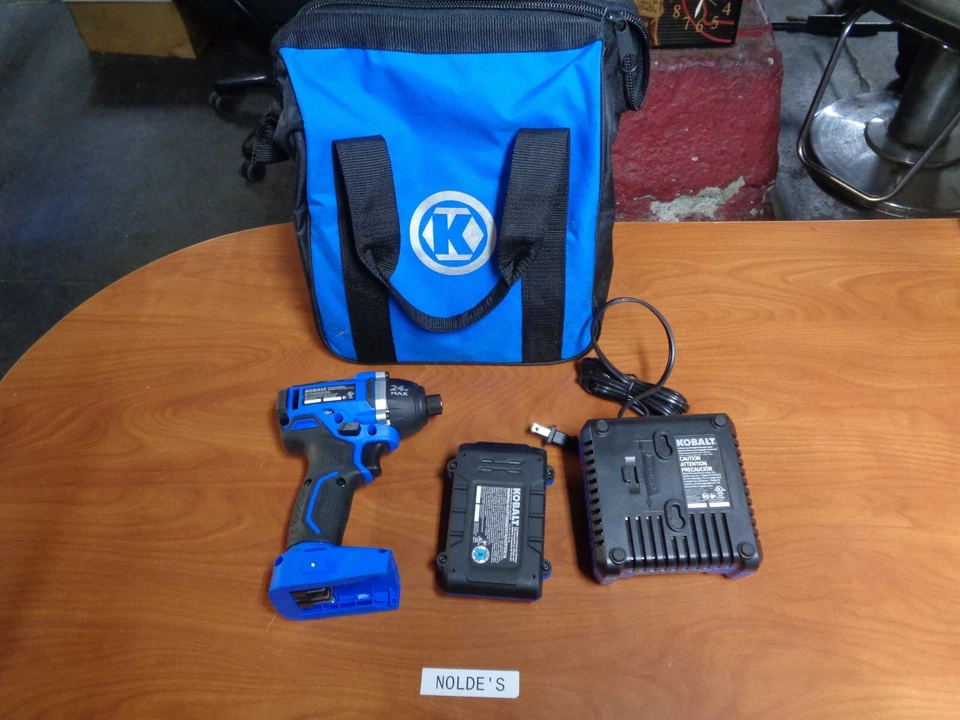 Kobalt 24v Max Brushless 1/4Inch Impact Driver Kit Sam 458 DS238 - Image 2 of 3