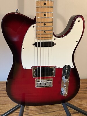 Vintage 1991 Fender Telecaster Plus Crimson Burst Lace Sensor W