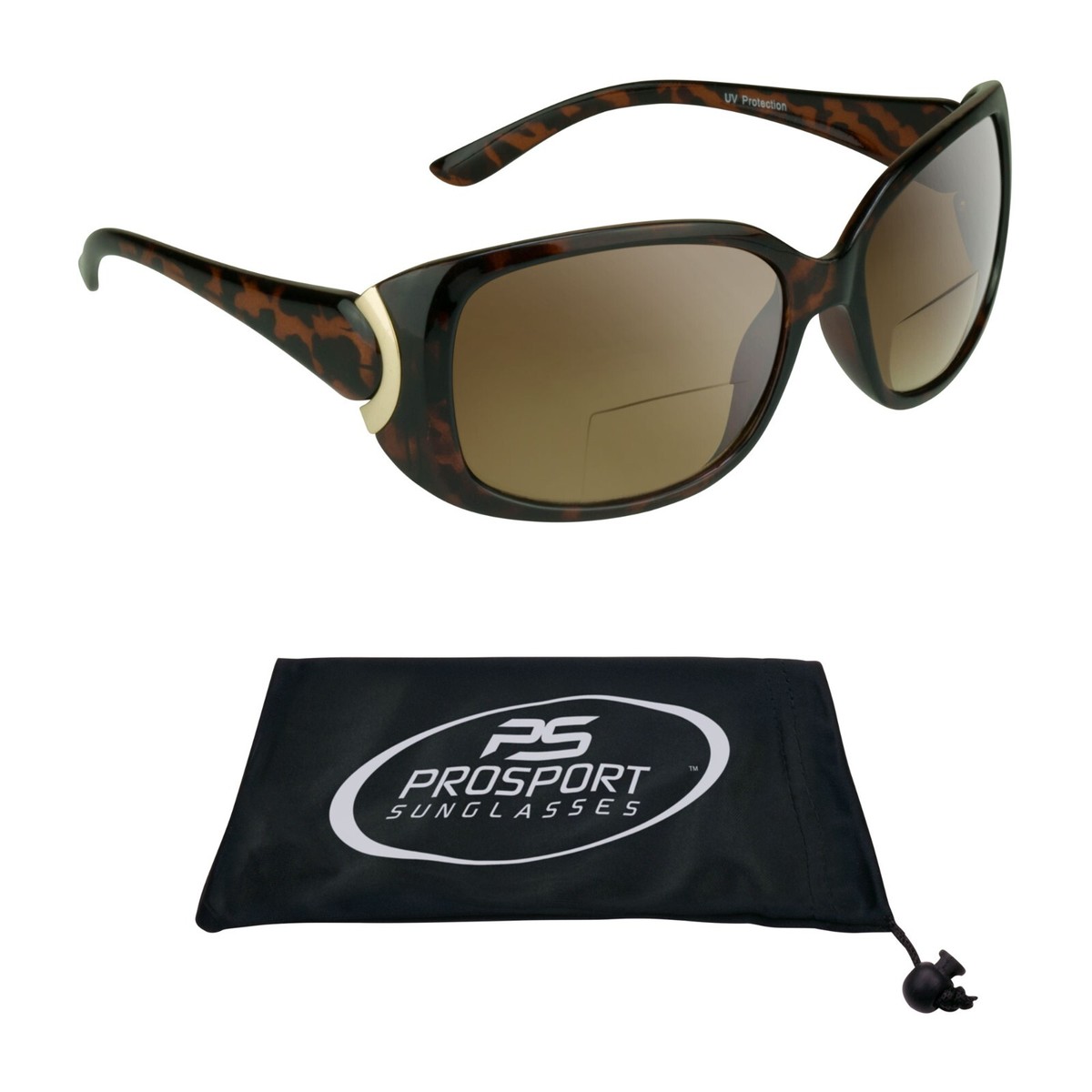 Polarized Bifocal Reader Sunglasses with UV Protection Oversize Jackie-O Style Women main image 4
