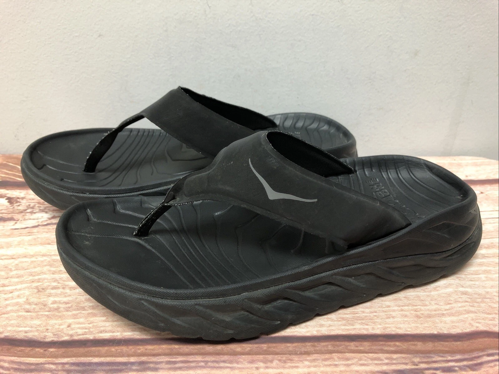 Hoka One One Sandali infradito infradito neri uomo 7 7 5 donna 9 9 5 (9J34)