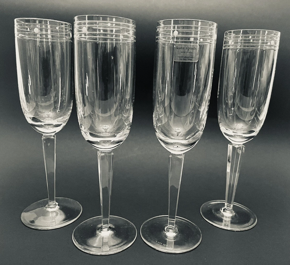 Kate spade polka dot champagne flutes cheap