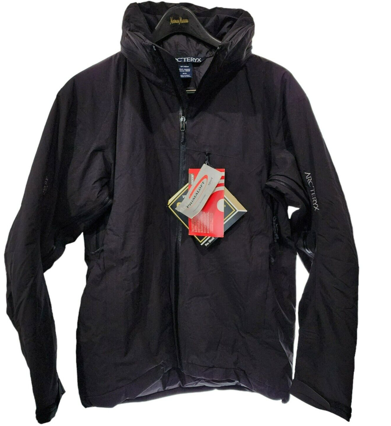 ARC'TERYX Arcteryx Sentry Giacca Uomo Nero '09 Deadstock Modello 7440 Primaloft pro shell