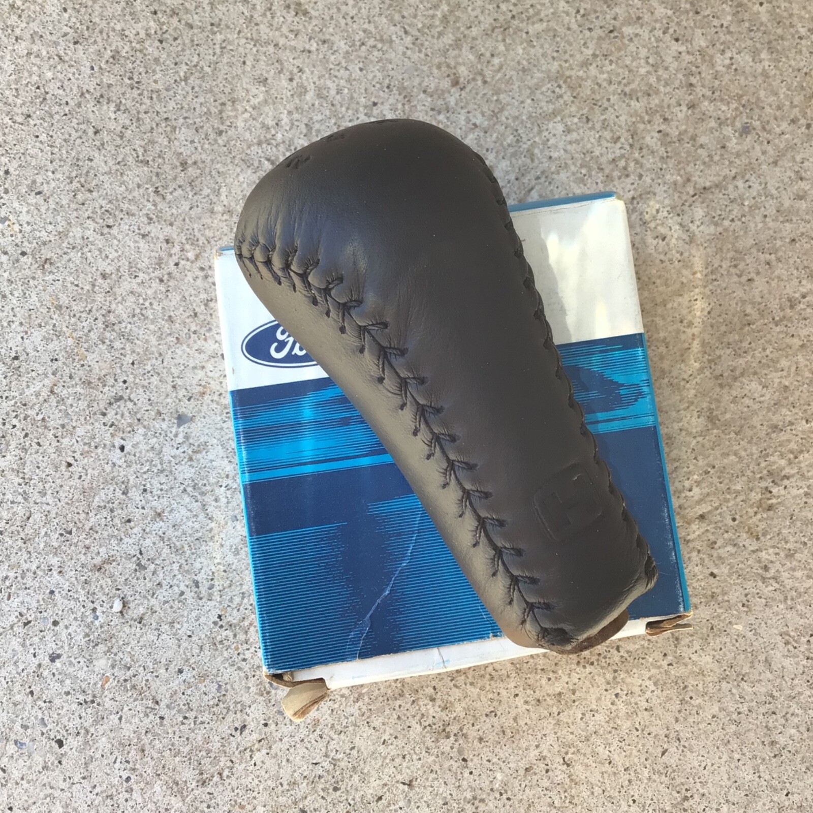 NOS NEW 1984 1985 1986 FORD MUSTANG SVO T5 5SPEED HURST LEATHER SHIFT