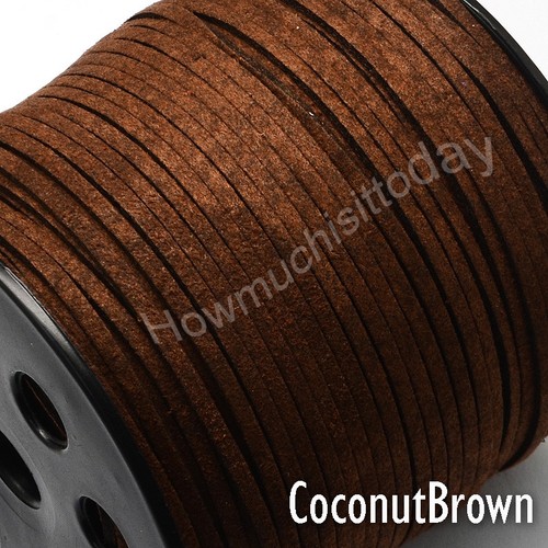 Faux Suede Flat Leather Cord Lace Thread String Enviro Jewellery 2.5m 3mm - Picture 40 of 66