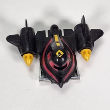 1984 LJN Switch Force Black Bomber Jet Plane Switch Bot Vintage 80s Transformer
