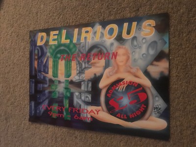Delirious The Return Eröffnung 18. März 1994 A4 Rave Flyer Flyer