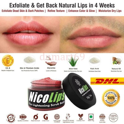 kojic acid lip scrub