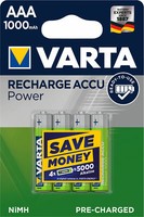 4 X Varta Recharge Accu Power 5703 1000Mah Aaa Micro HR03 1,2V Akku Im Blister