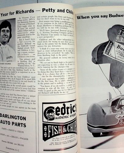 Darlington Raceway 1975 Southern 500 Program Richard Petty Bobby Allison - Picture 4 of 5